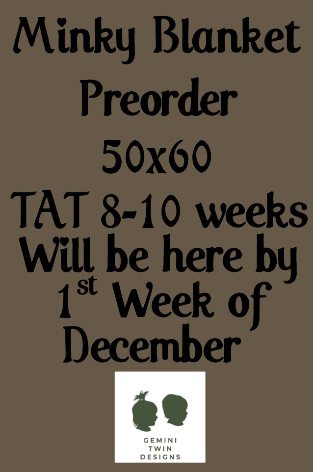 Minky Blanket Pre Order
