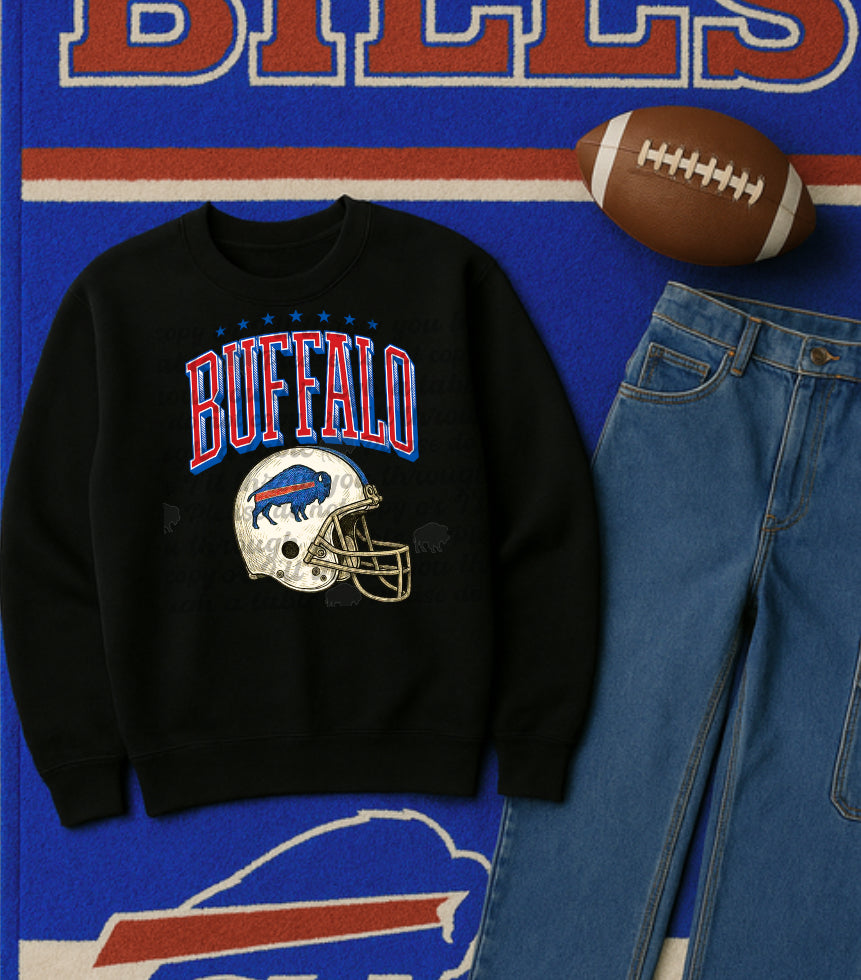 White Helmet Vintage Buffalo