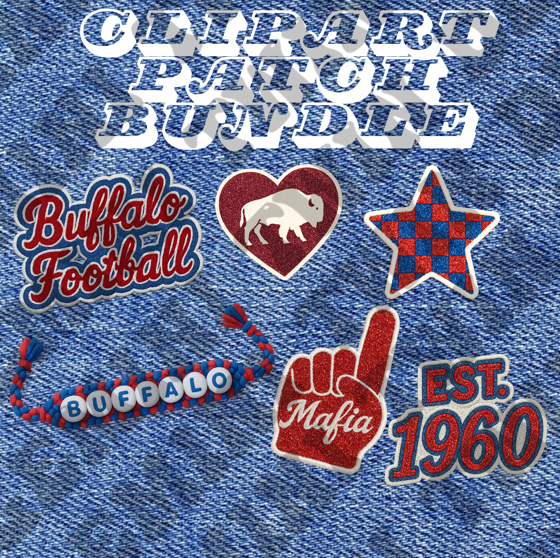 Clipart Patches Bundle