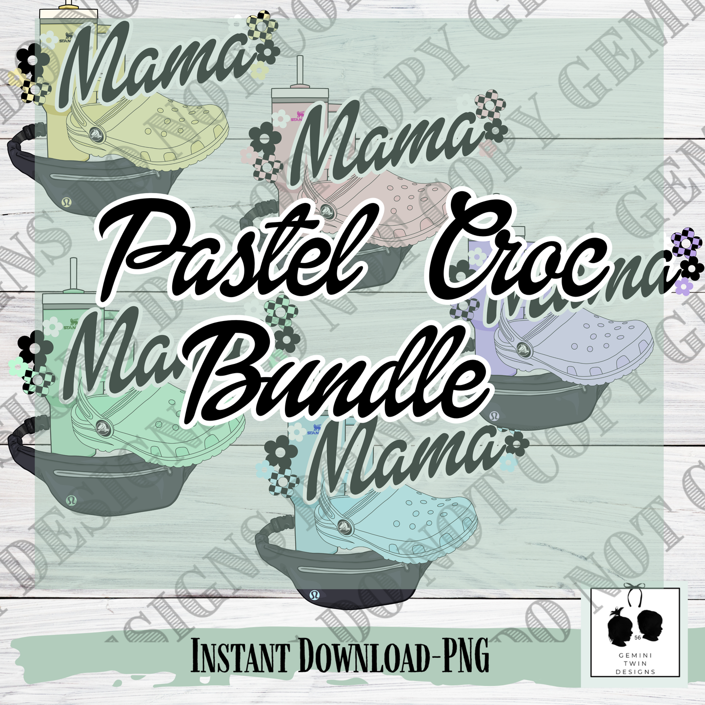 Pastel Croc Bundle 5 Colorways