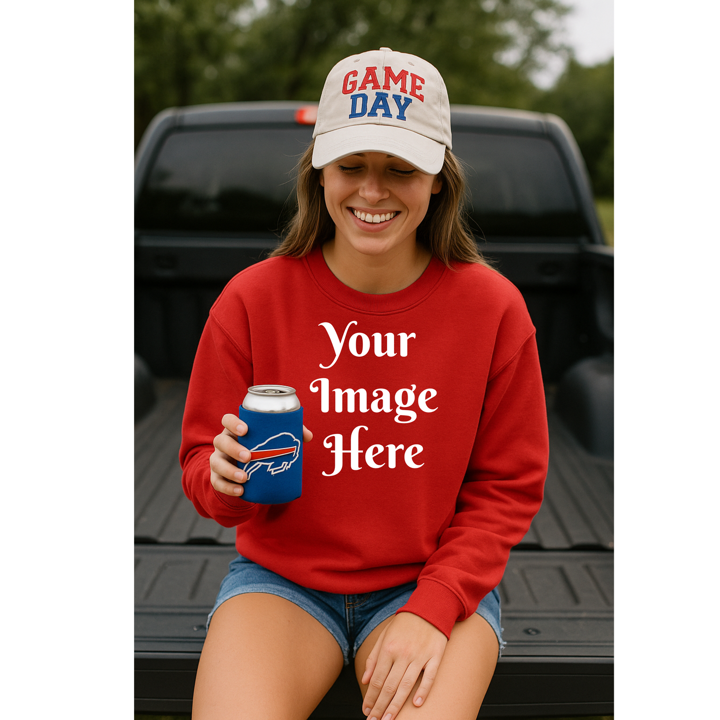 Red Tee Tailgate Mock Up