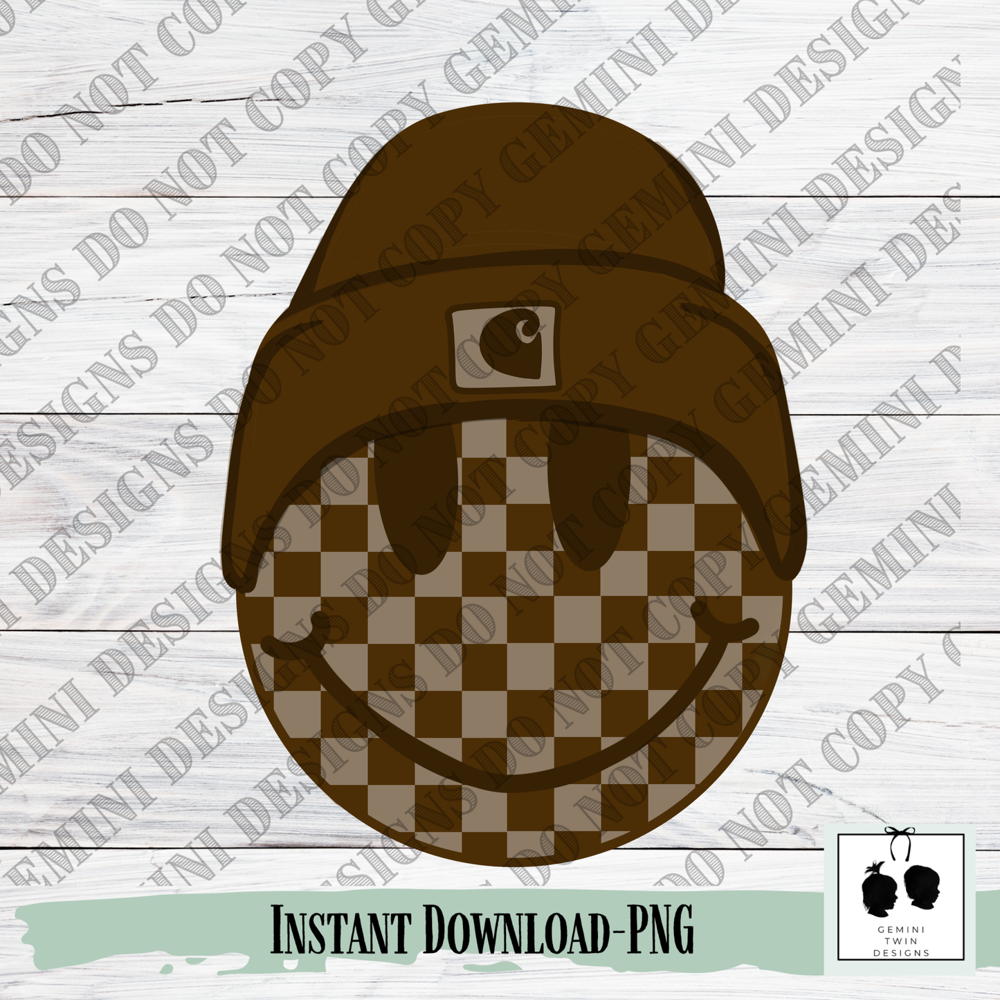 Beanie Checkered Smiley