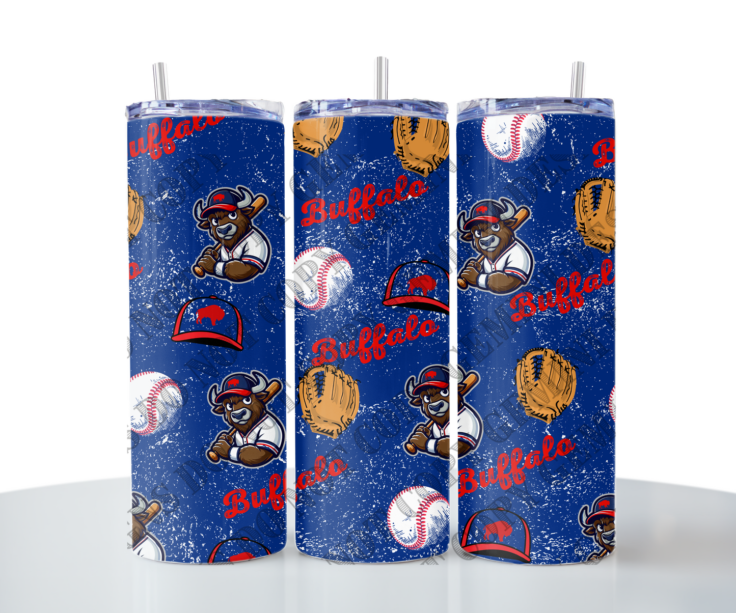 Buffalo Baseball Seamless