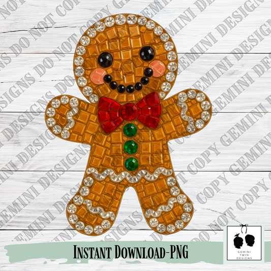 Gingerbread man gemstone
