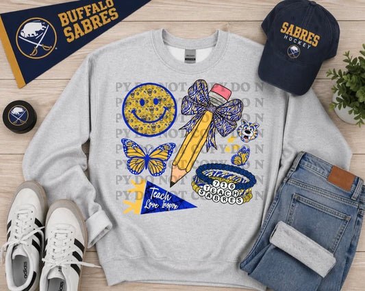 Buffalo Hockey Teacher Collage