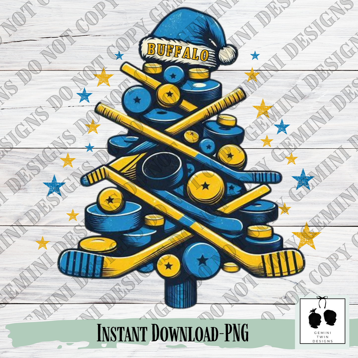 Buffalo Hockey Xmas Tree