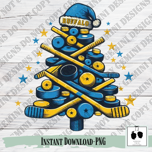 Buffalo Hockey Xmas Tree