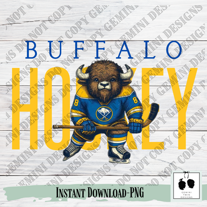 Vintage Buffalo Hockey Billy