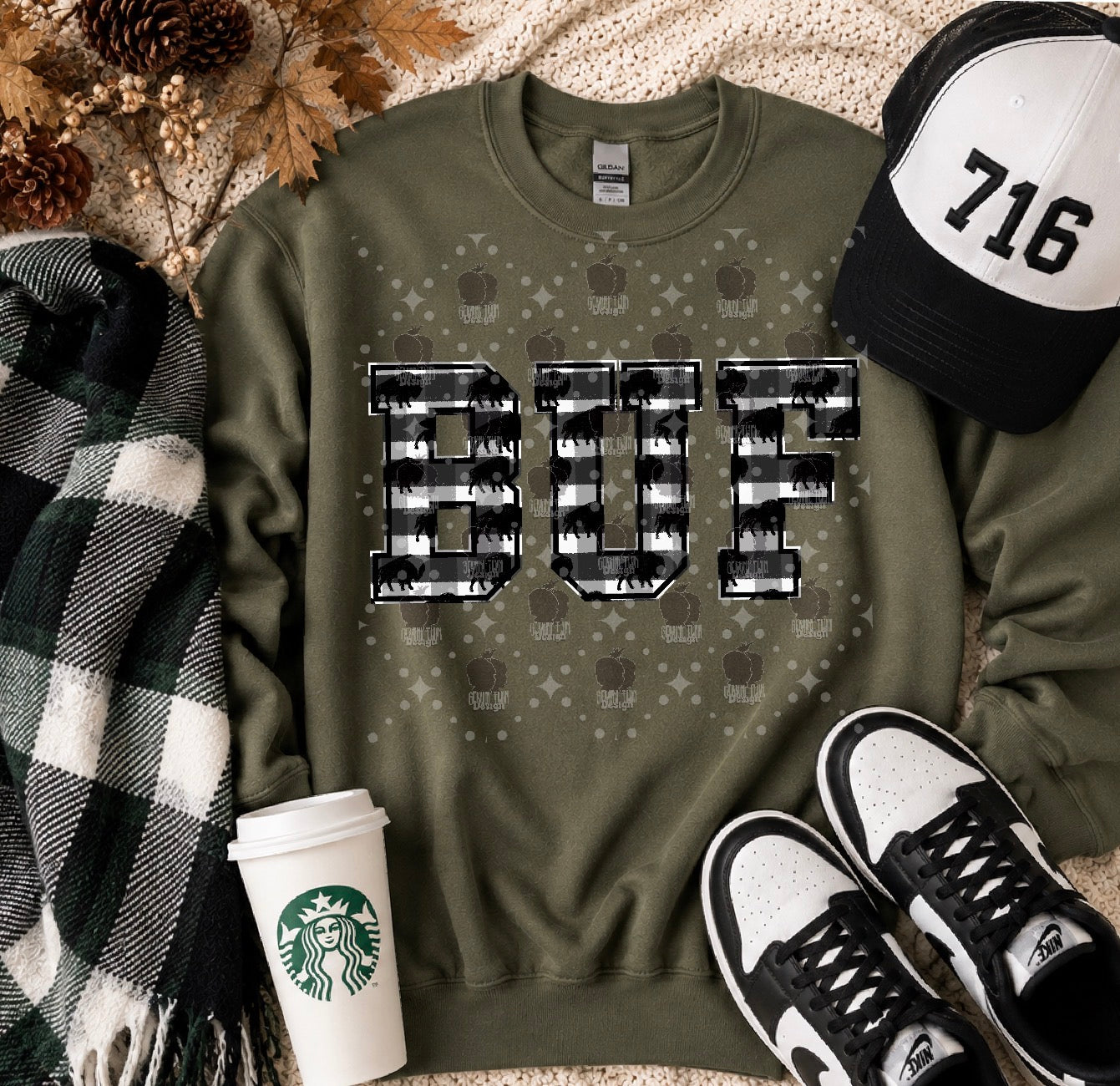 B&W Buff Plaid