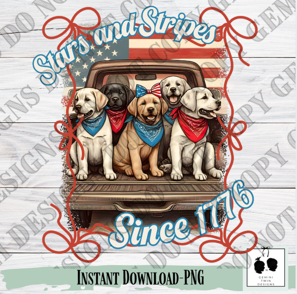 $2 Stars and Stripes Pups