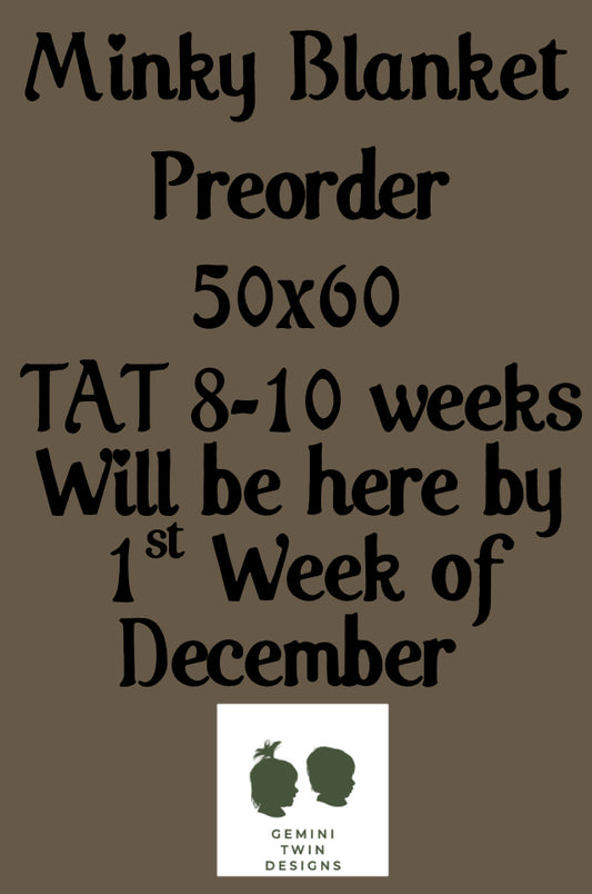 Minky Blanket Pre Order