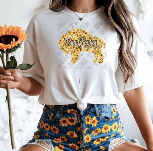 Sunflower Buffalo Sillouette
