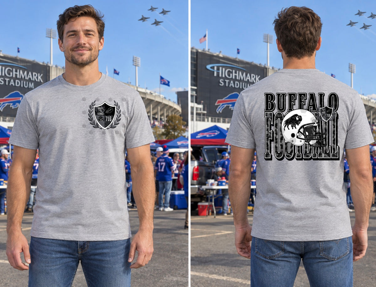 Bold back and front Salute to Service