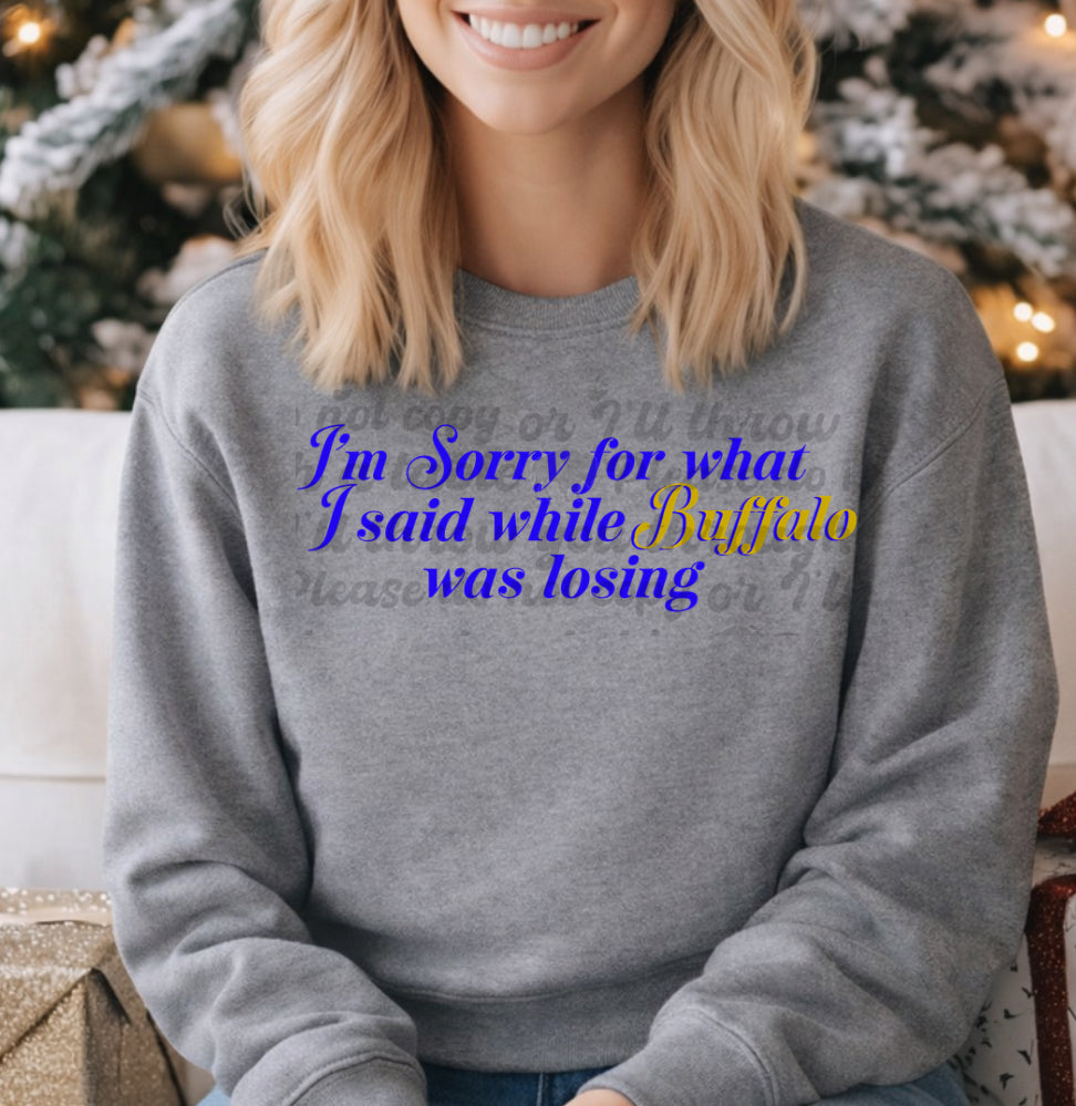 Sorry for what set of 3