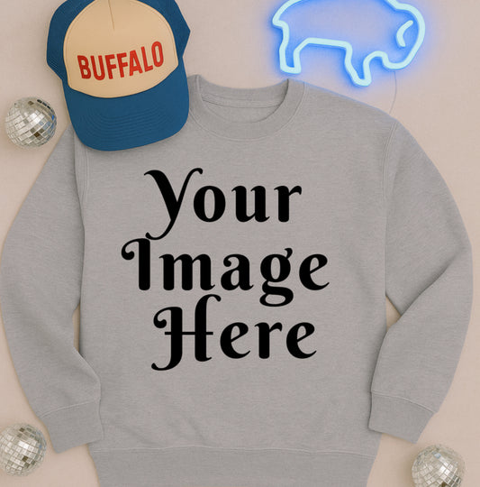 Sport Grey Crewneck Bison Neon
