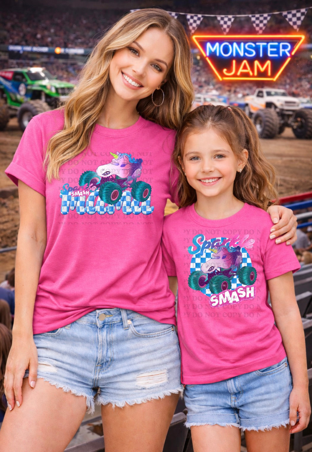 Sparkle Truck Mama and mini set