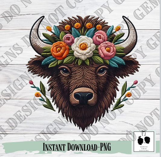 Buffalo Flower Crown
