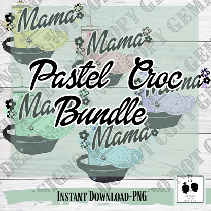 Pastel Croc Bundle 5 Colorways
