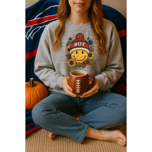 Fall Smiley with Beanie