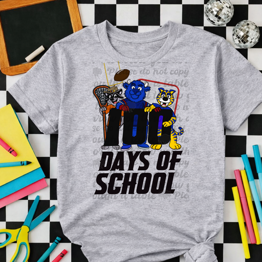 100 Days of School Buf Mascots
