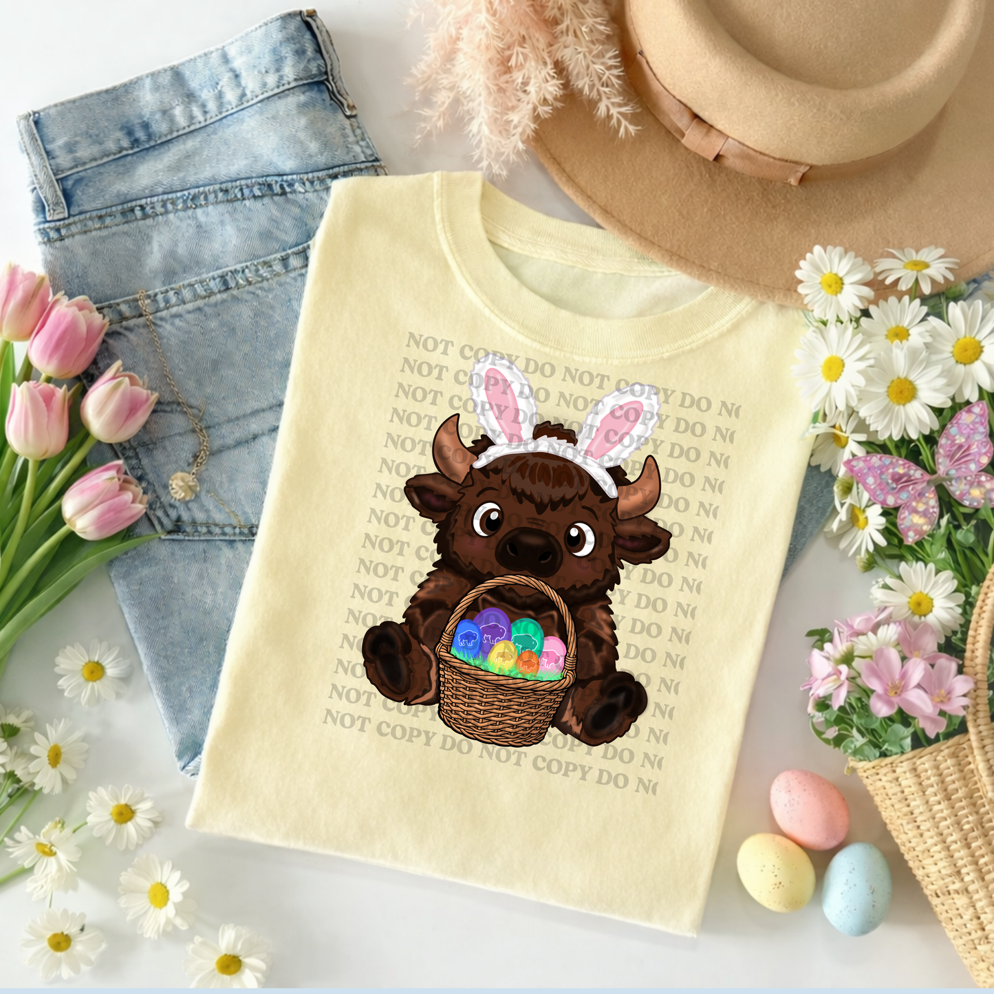 Easter Buffalo Pastel Egg Basket