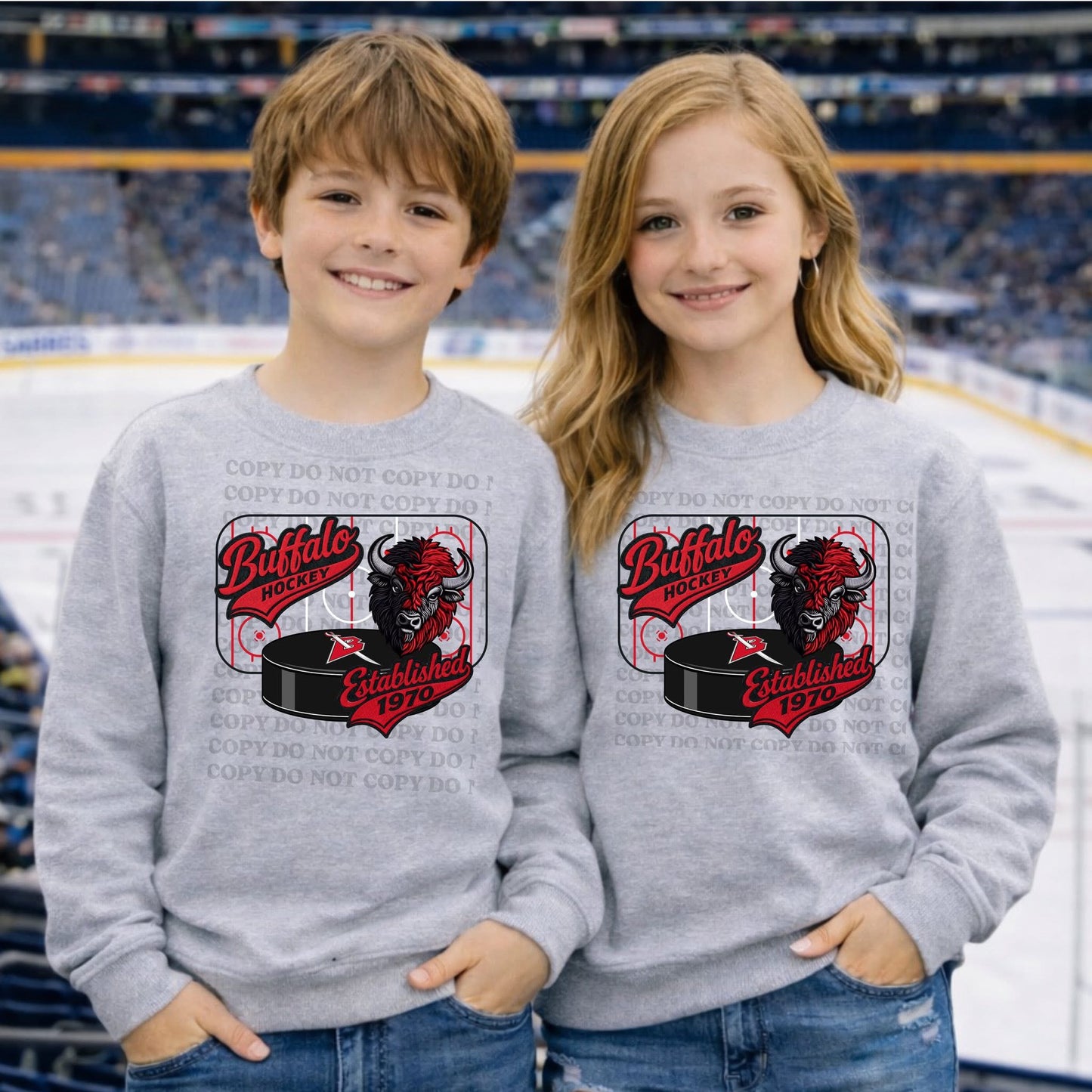 Red and Black Hockey Rink