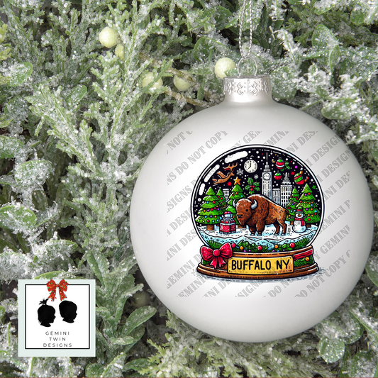 Buffalo Snow Globe Black