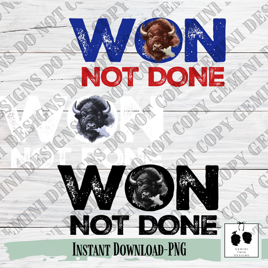 Won Not Done 3 pack