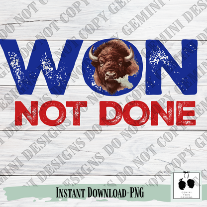 Won Not Done Traditional