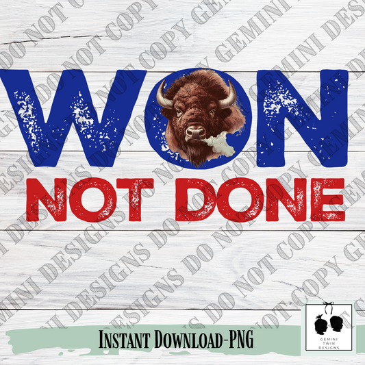 Won Not Done Traditional