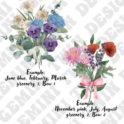 Custom Birth Month Bouquet