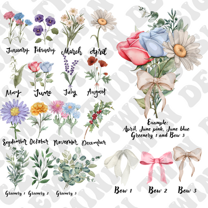 Custom Birth Month Bouquet
